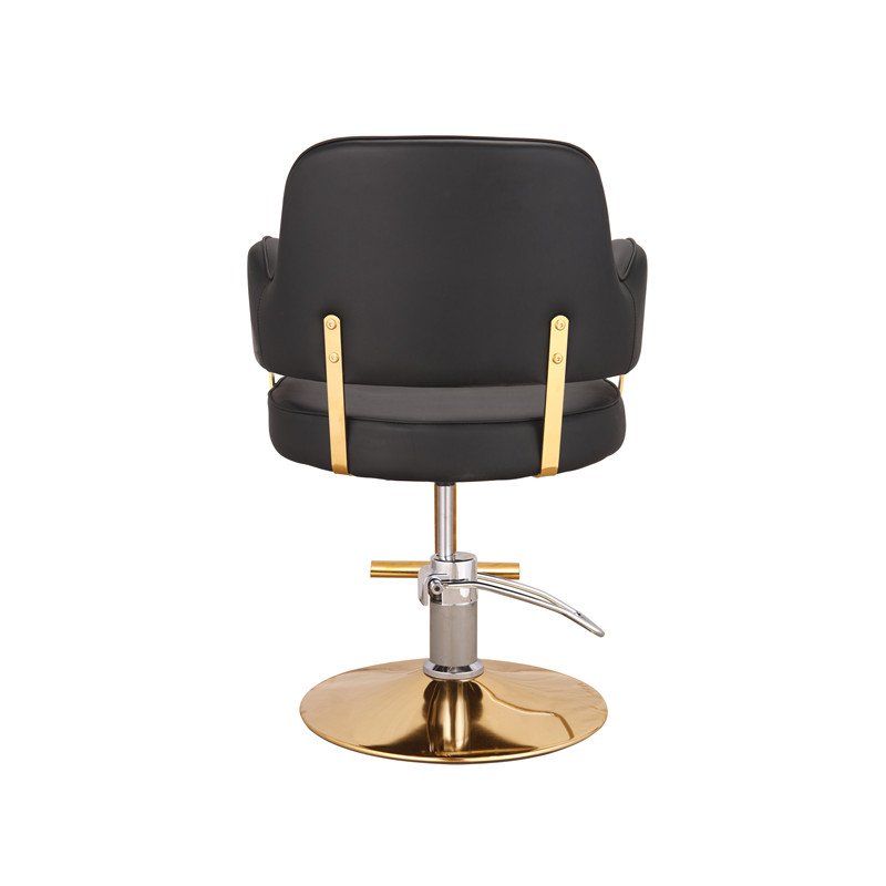 Strong Stainless Base Hydraulic Beauty Salon Styling gold barber chair reclining barber chair with headrest