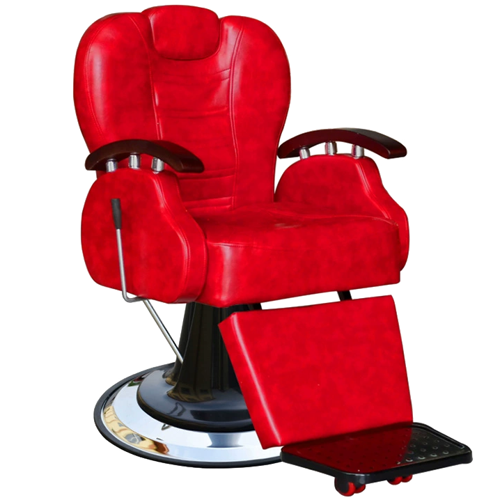 Hot sale elegant barber chair Classic design Salon furniture White leather Vintage barber chair Takara Belmont Barber chair