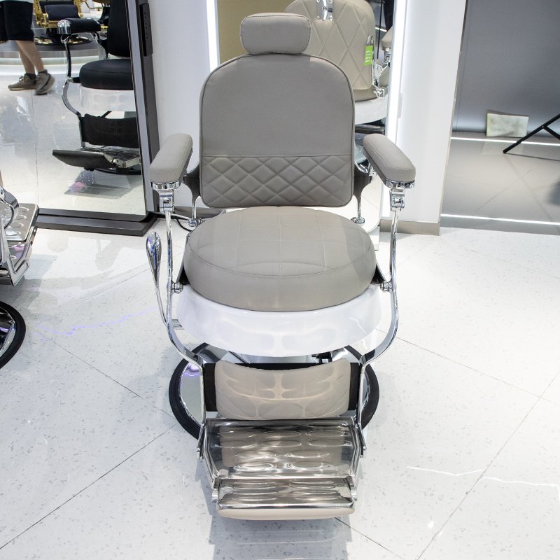 Classic Black and white vintage heavy duty barber chair Barbering Chairs Hydraulic antique hair cutting chair
