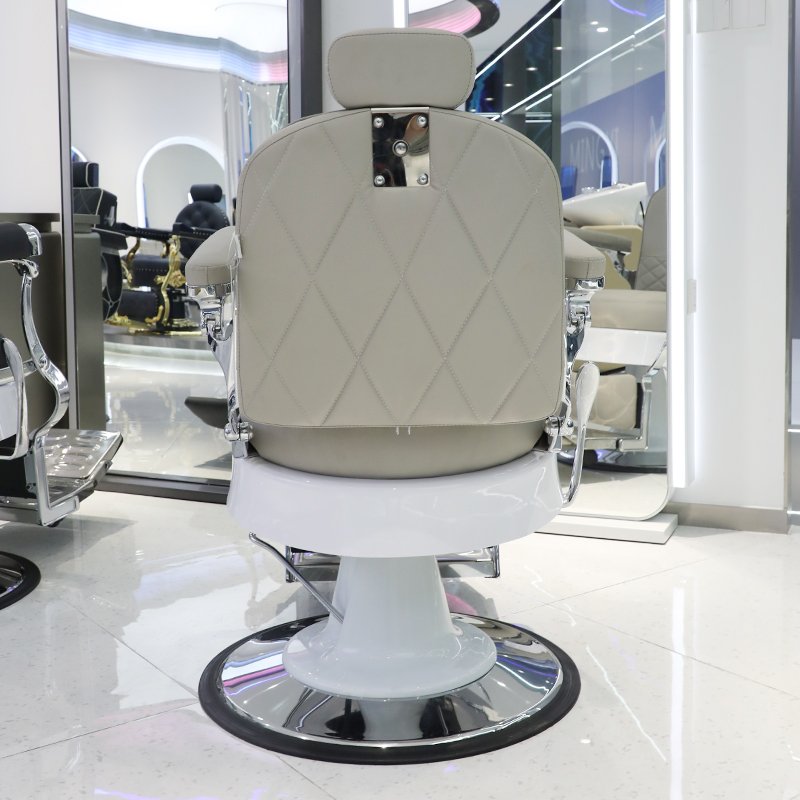 Classic Black and white vintage heavy duty barber chair Barbering Chairs Hydraulic antique hair cutting chair
