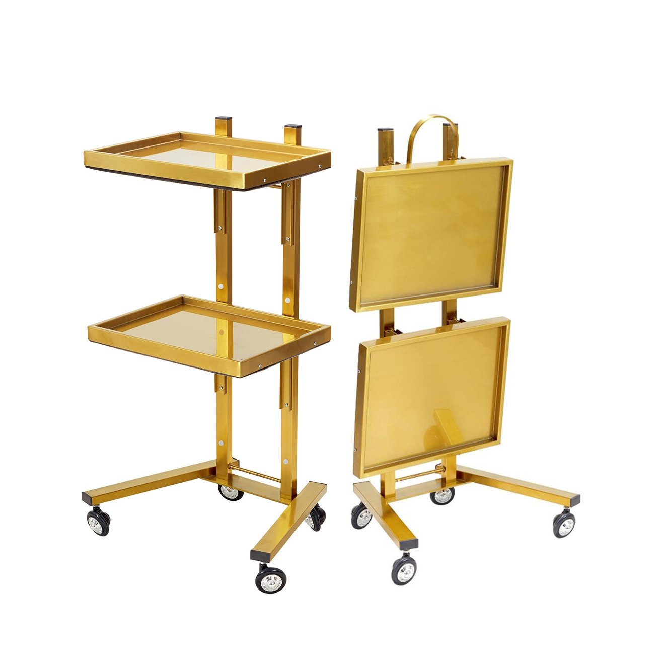 Hot Sale Salon Furniture Foldable Mobile Beauty Salon Trolley Cart Hairdresser Barber Trolley for Hair Salon Station