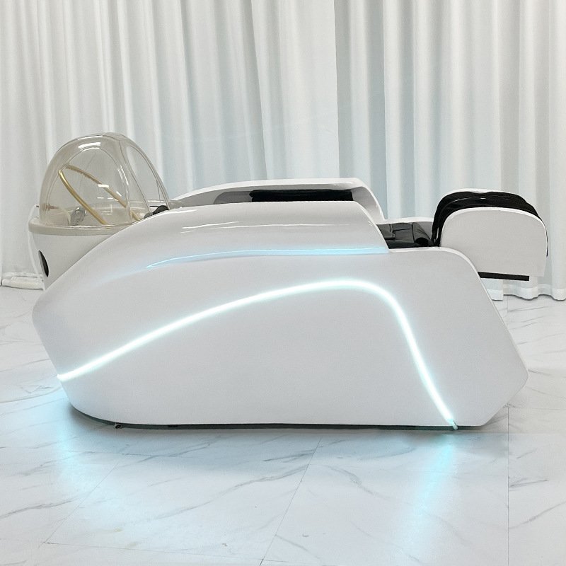 Electric Massage Water Circulation Head Spa Shampoo Bed Hair Salon Washing Chair