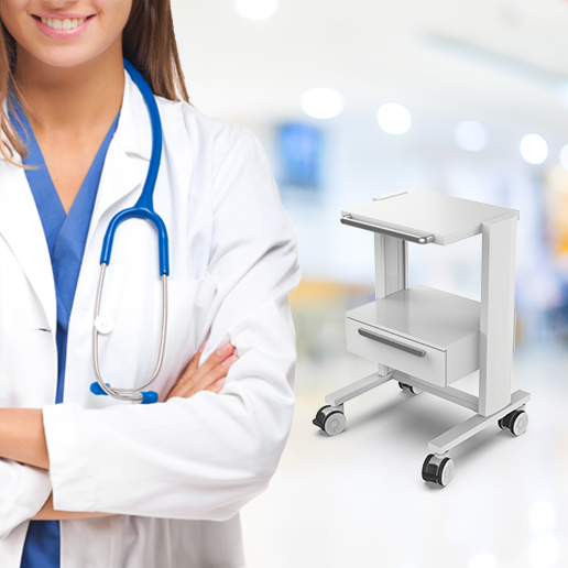 Dental endoscope trolley Oral clinic trolley Beauty salon doctor mobile workbench shelf