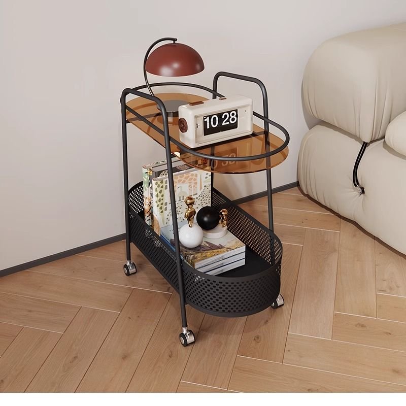Cost-effective side table New bedside trolley Simple style living room oval coffee table side table