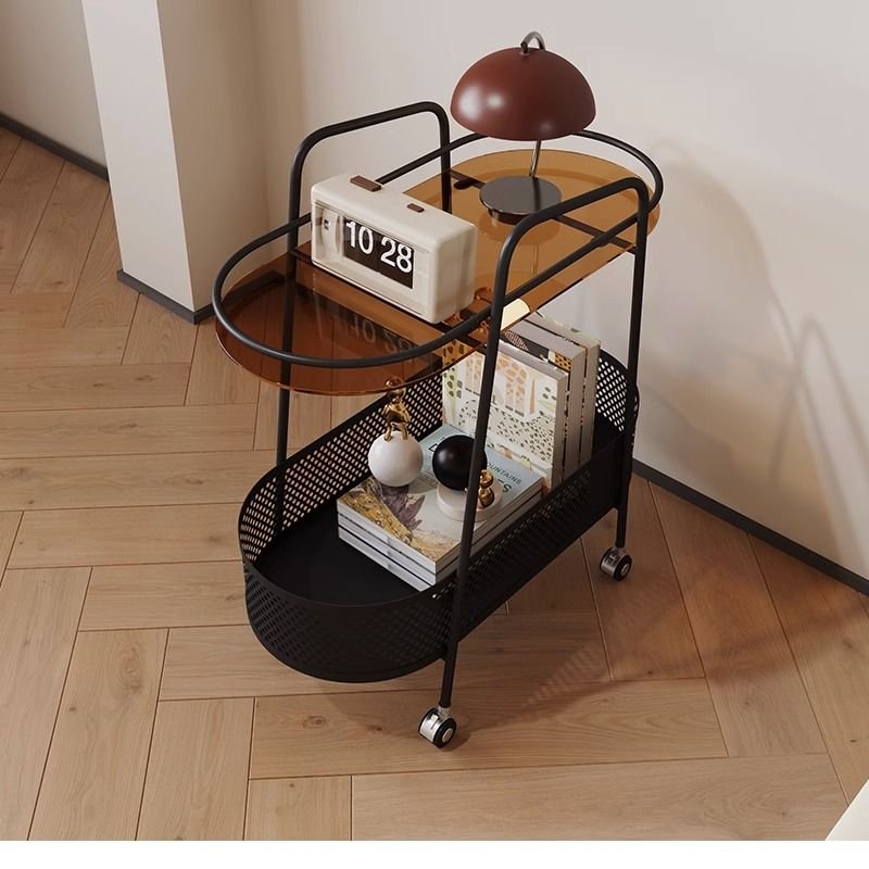 Cost-effective side table New bedside trolley Simple style living room oval coffee table side table