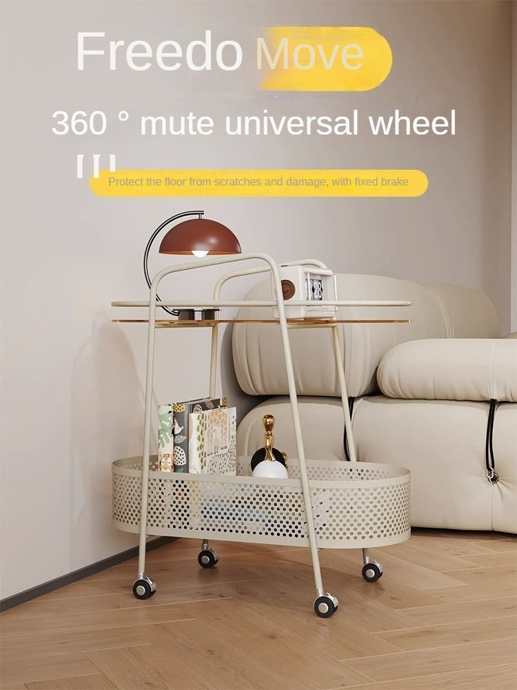 Cost-effective side table New bedside trolley Simple style living room oval coffee table side table