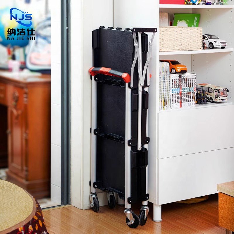 Foldable tool cart, food delivery cart, outdoor live broadcast mobile director shooting equipment workbench