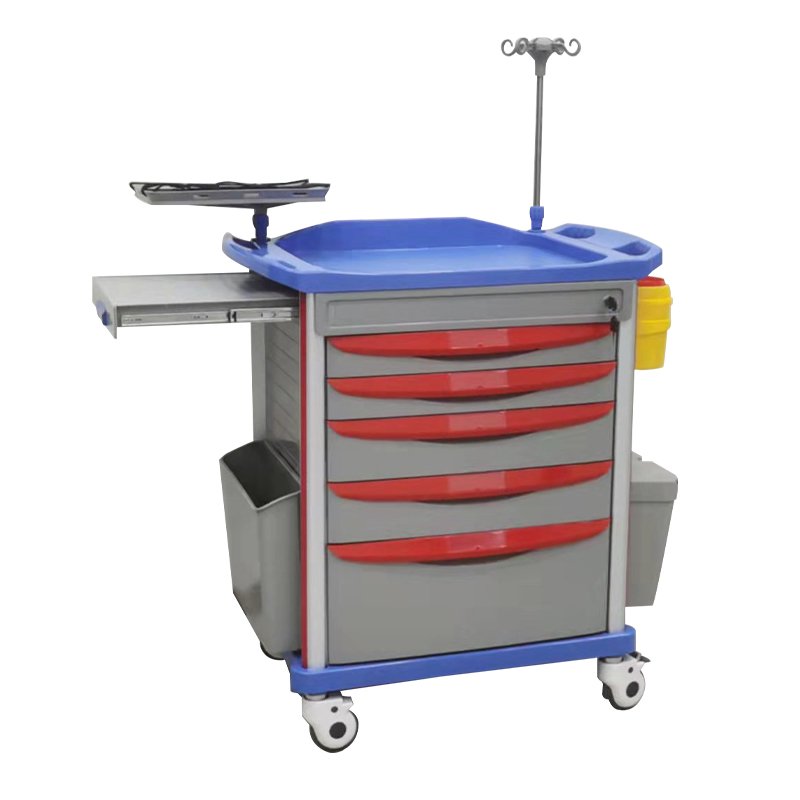 Hospital And Clinic Emergency Trolley Sickroom Nursing Trolley Trolley For Hospital And Clinic Medical Carts