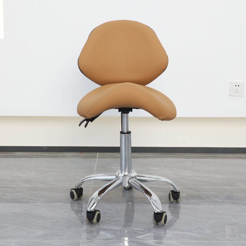 Bojue Ladies dryer hydraulic beauty saloon barber pink and gold transparent acrylic chairs furniture hairdressing salon stools