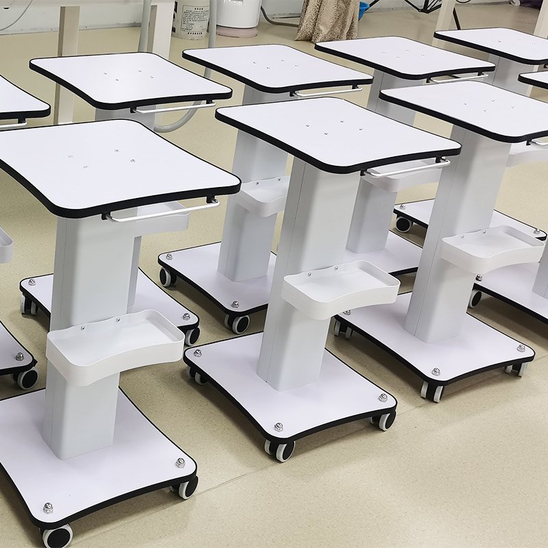 Big Promotion Modern Design Multilevel Plastic Salon Trolley with Bowl Multifunction Manicure Spa Massage Treatment Handcart