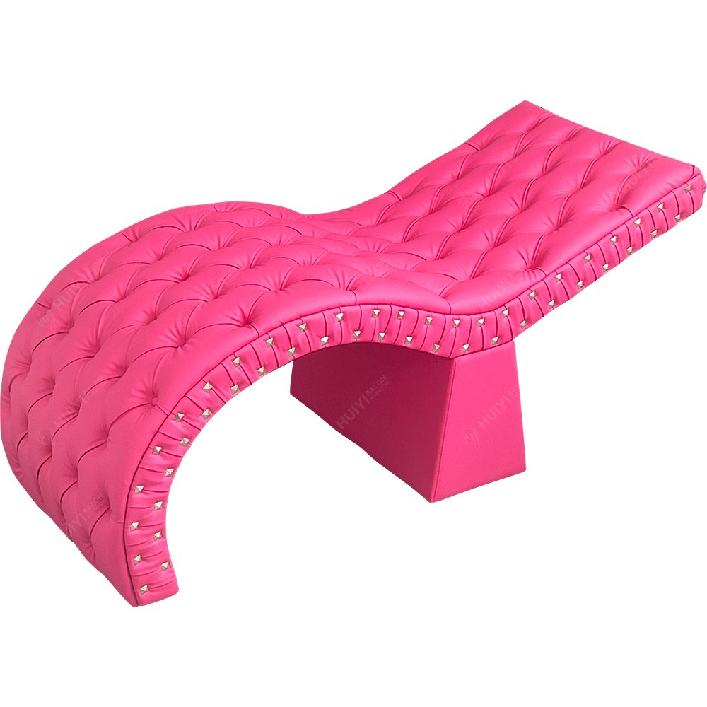 3041 Customized Curved Beauty Furniture Eyelash Bed