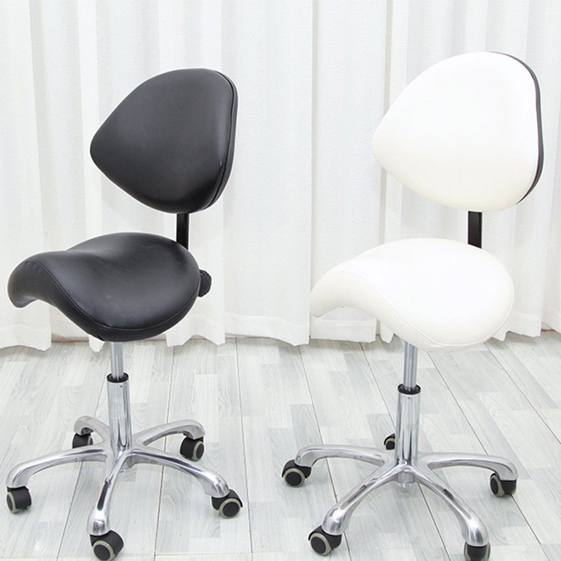 Professional Salon Furniture Adjustable Saddle Rolling Clinic Spa Massage Stool Chair