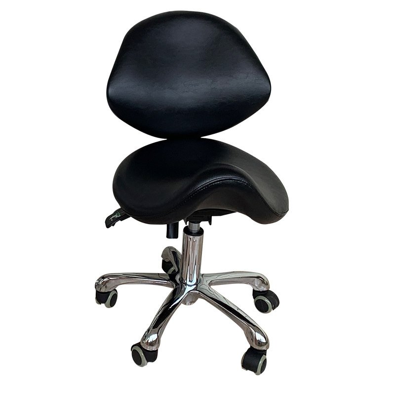 Professional Salon Furniture Adjustable Saddle Rolling Clinic Spa Massage Stool Chair
