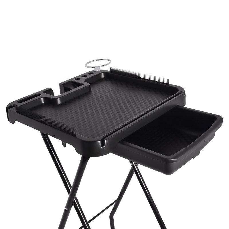 Salon Beauty Shop Durable Hair Extensions Hanging Tool Portable Plastic Folding Tray Wig Hair Extension Holder Stand Display