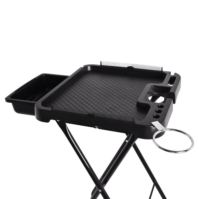 Salon Beauty Shop Durable Hair Extensions Hanging Tool Portable Plastic Folding Tray Wig Hair Extension Holder Stand Display