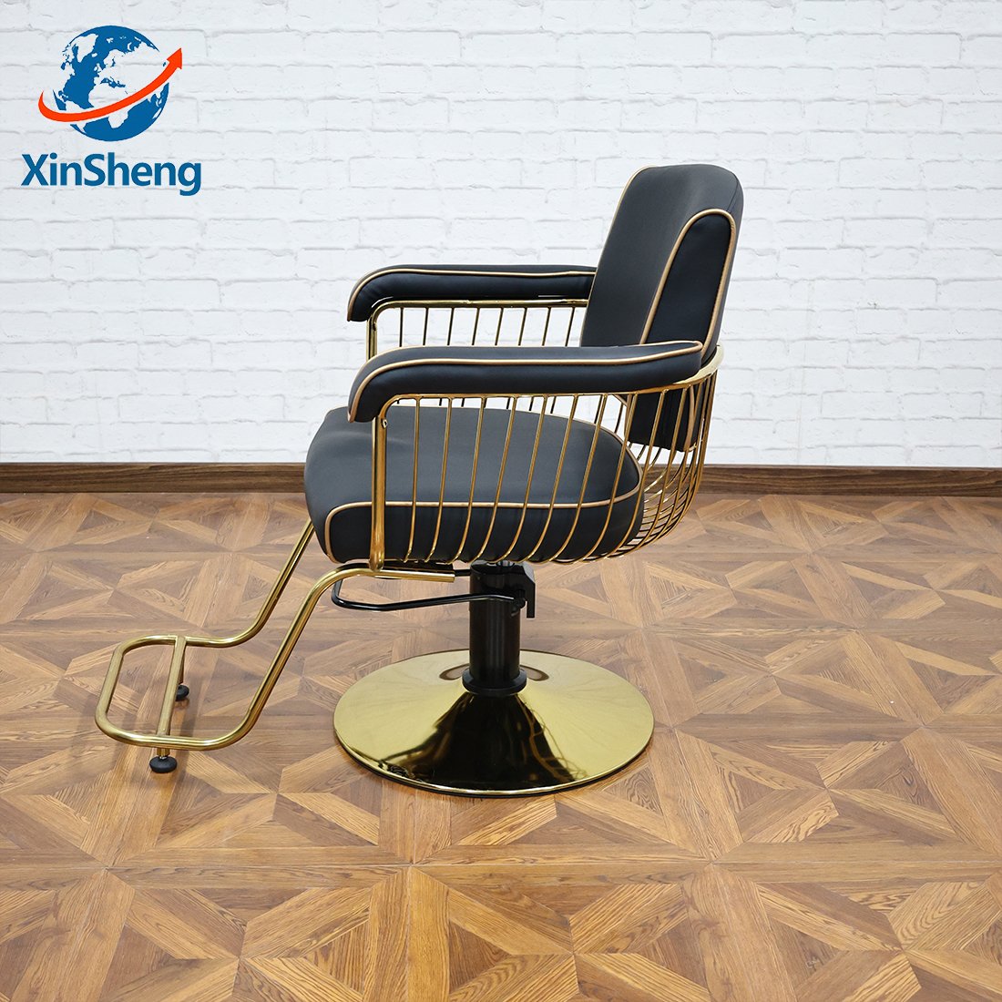 High Quality Hot Selling Wholesale Salon Chairs Furniture Hairdressing Salon Beauty Styling Pink Barber Chair For Beauty Shop