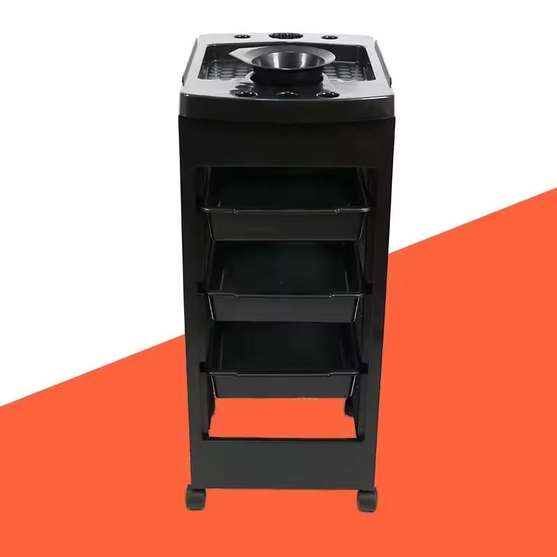 Hot Selling Salon Furniture Special Hair Perm and Dye Storage Tool Cart Trolley for Barber Shops and Beauty Salons