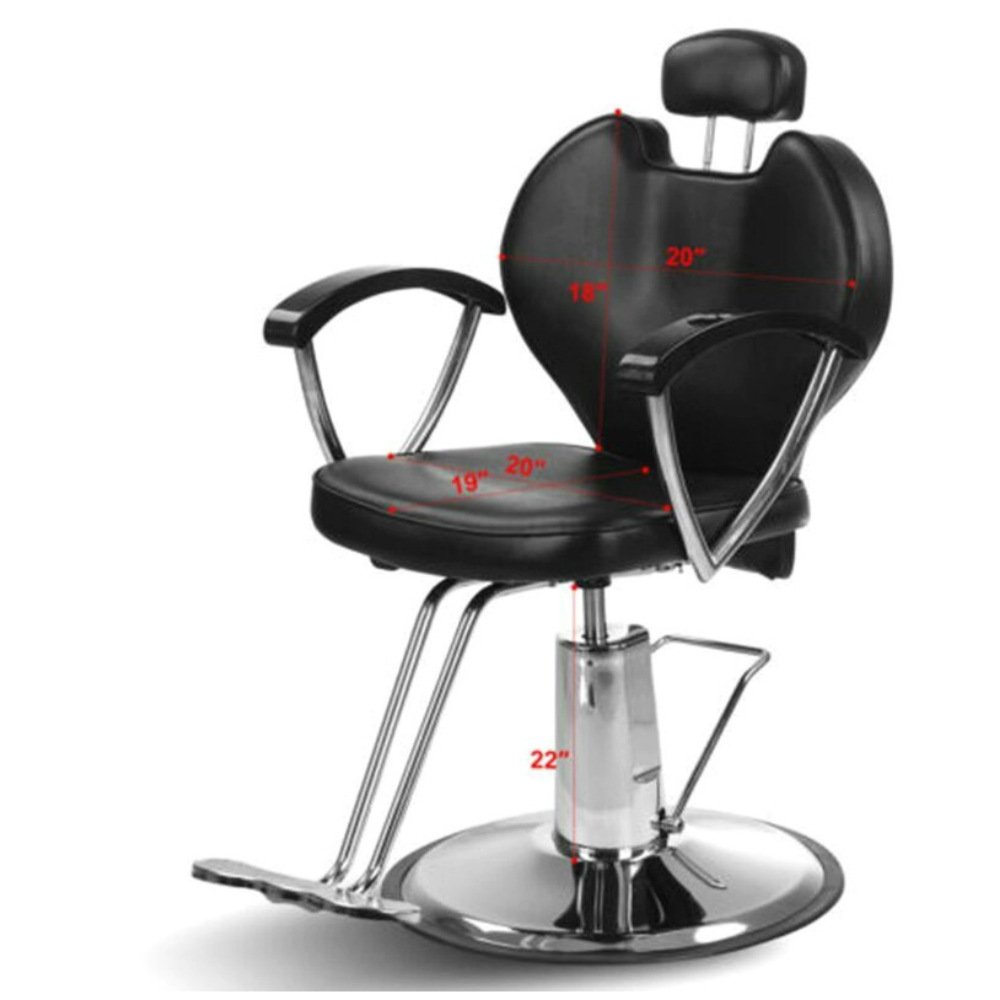 Modern Vintage PU Leather Barber Chair for Men and Women New Design Revolving Haircut Salon Spa Chair with Pump for Artists