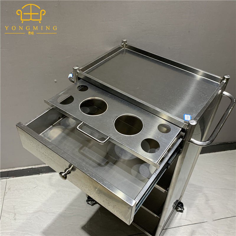Light luxury beauty salon nail salon trolley, shelf
