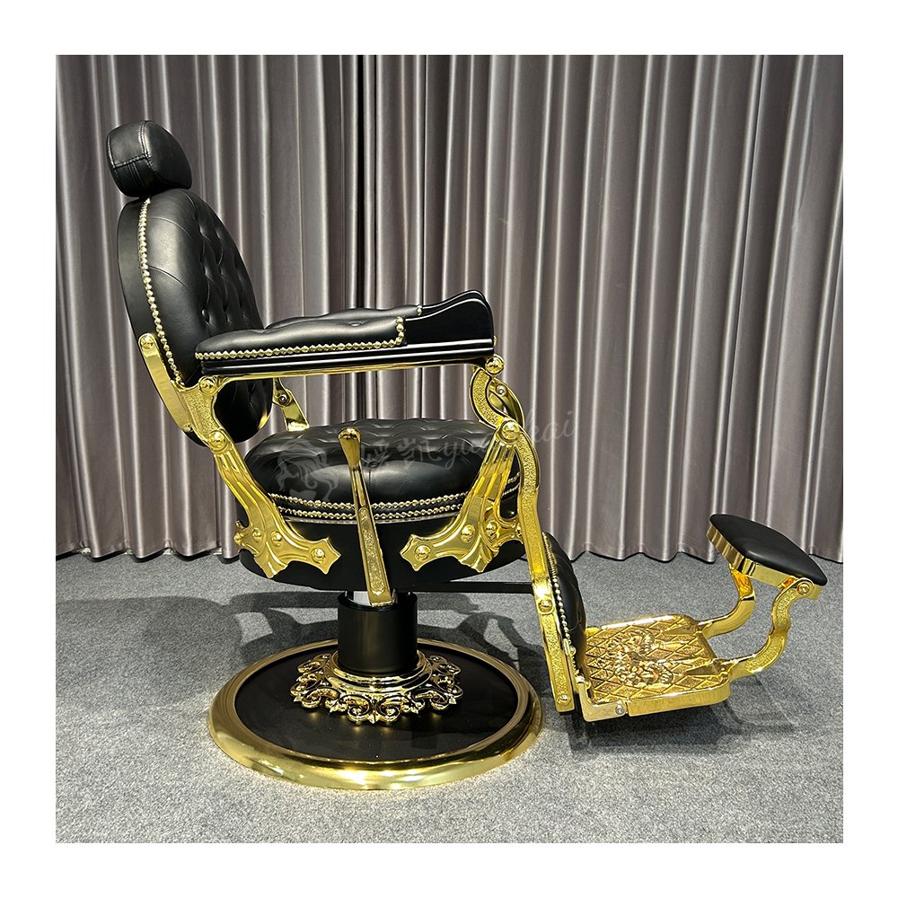 High-end Salon Vintage Men's Barber Chair Barber Shop Hair Salon Dedicated Barber Styling Chair