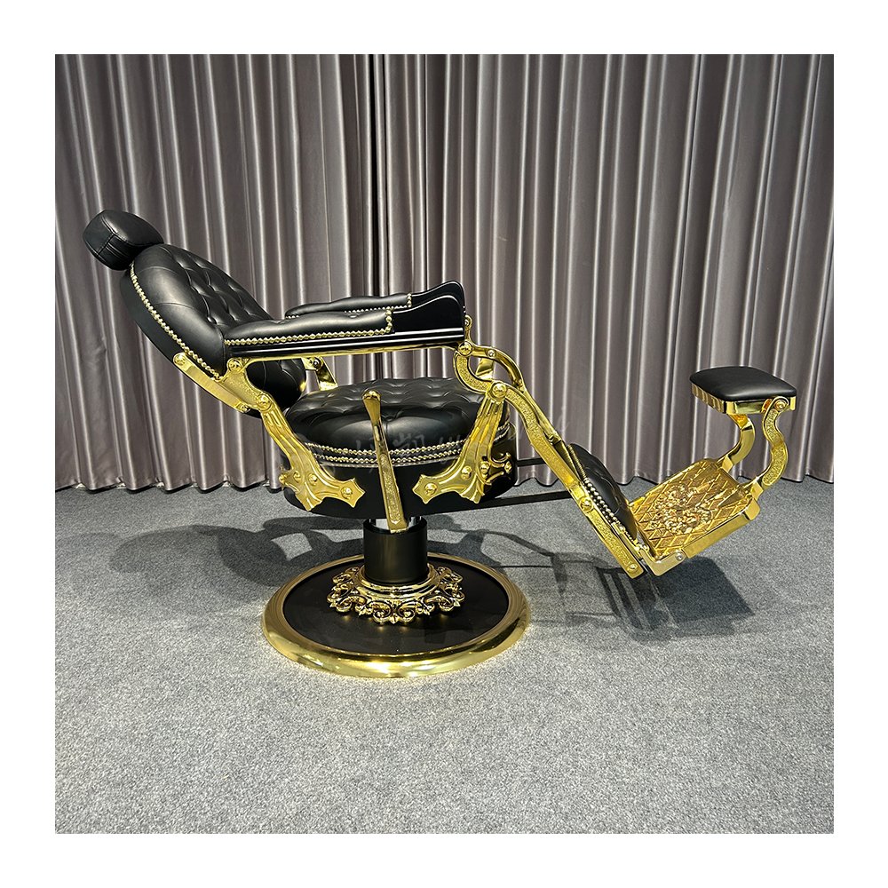 High-end Salon Vintage Men's Barber Chair Barber Shop Hair Salon Dedicated Barber Styling Chair