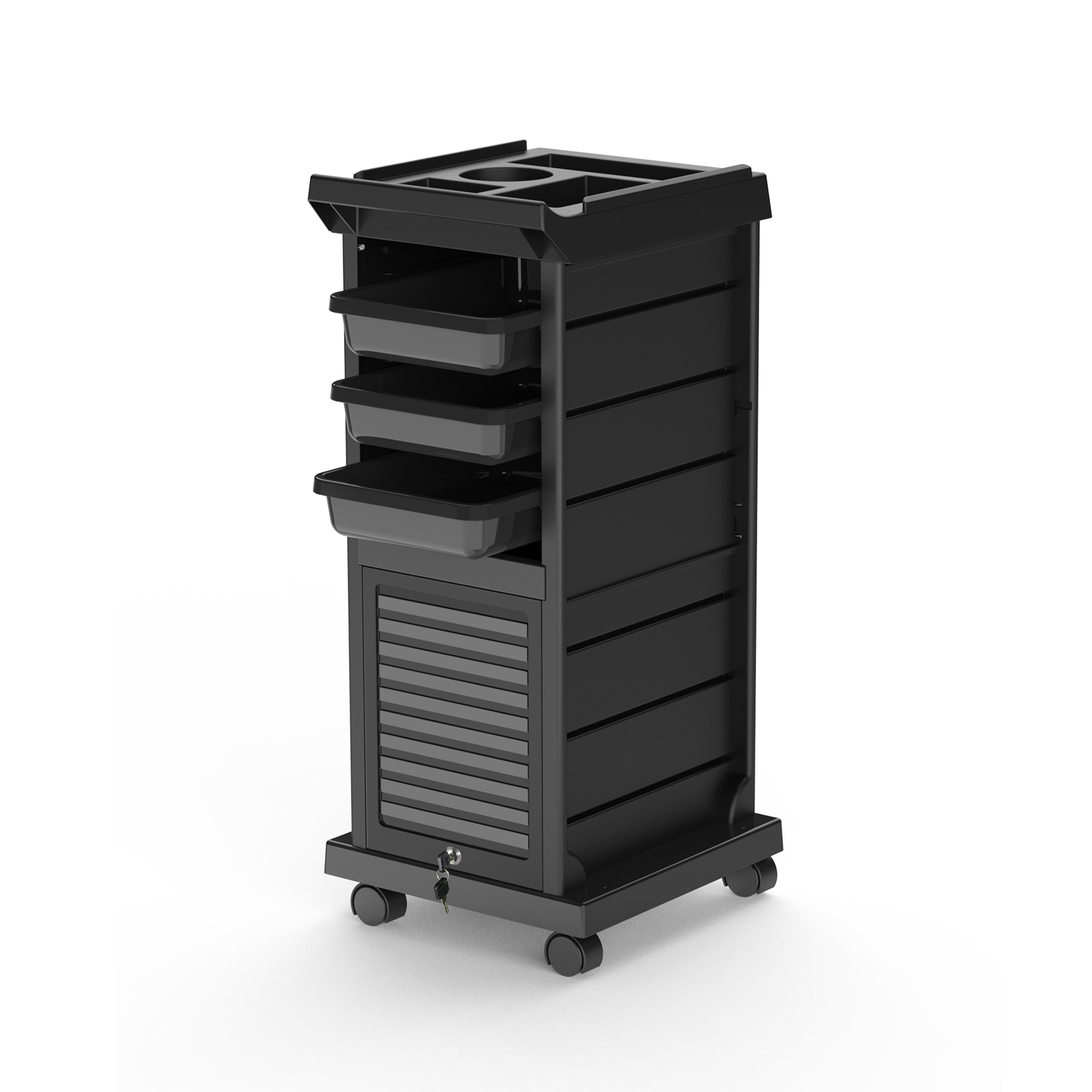 Hairdressing beauty Stylish Lockable Hair Salon Trolley
