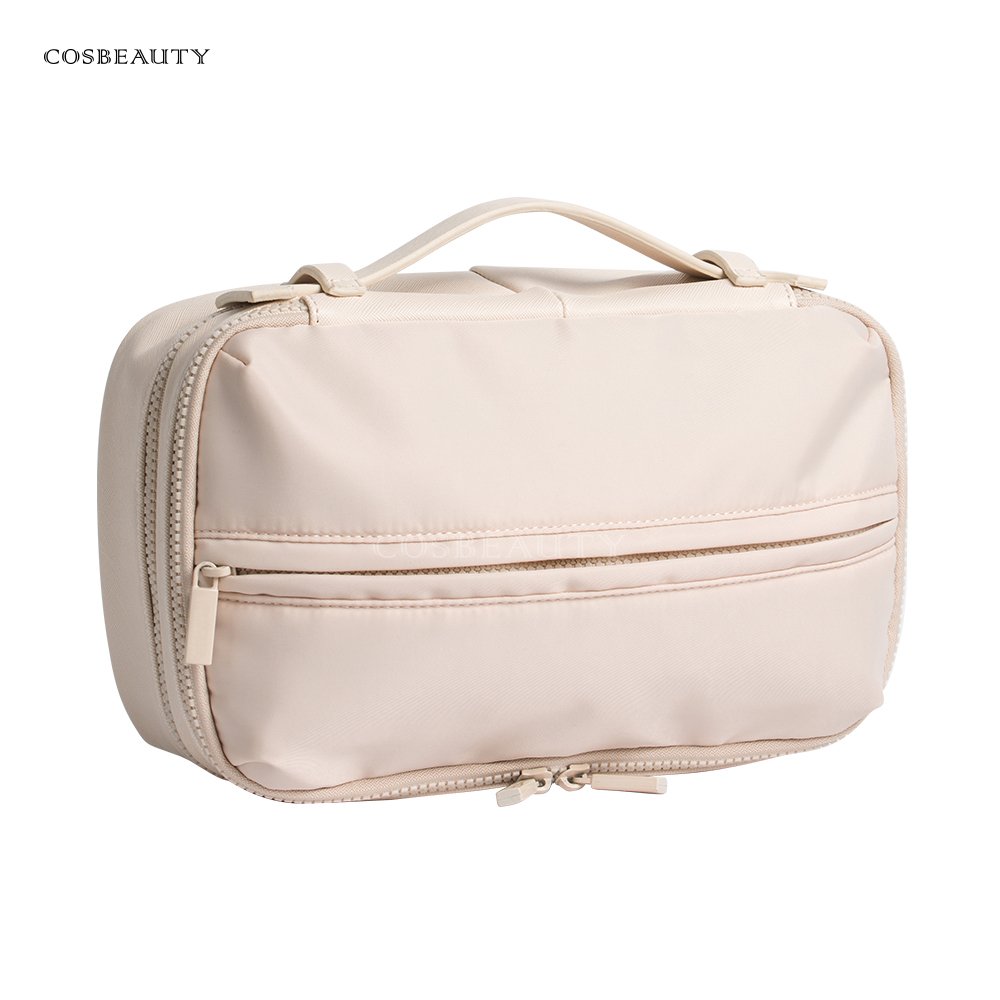 Custom Mlakeup Bag Portable PU Leather Waterproof Toiletry Pouch Travel Make up Bag Multifunctional Brush Cosmetic Bag for Women