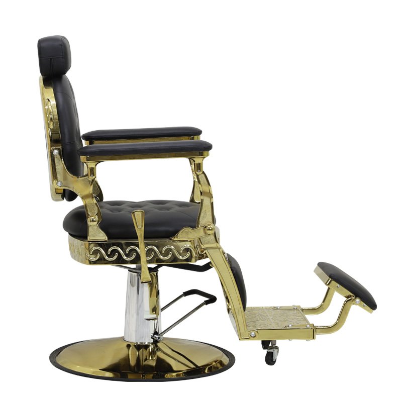 Modern Classic Comfortable Barbering Adults Men Stainless Steel Hydraulic Barber Chairs For Hair Salon