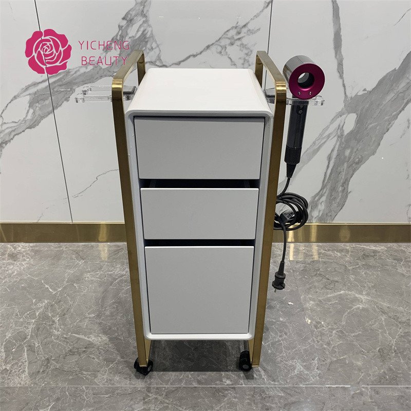 Yicheng Beauty beauty salon tray trolley hair perm dyeing trolley hair salon tool cart barbershop storage with low price