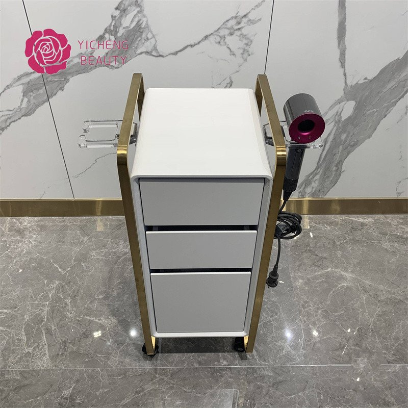 Yicheng Beauty beauty salon tray trolley hair perm dyeing trolley hair salon tool cart barbershop storage with low price