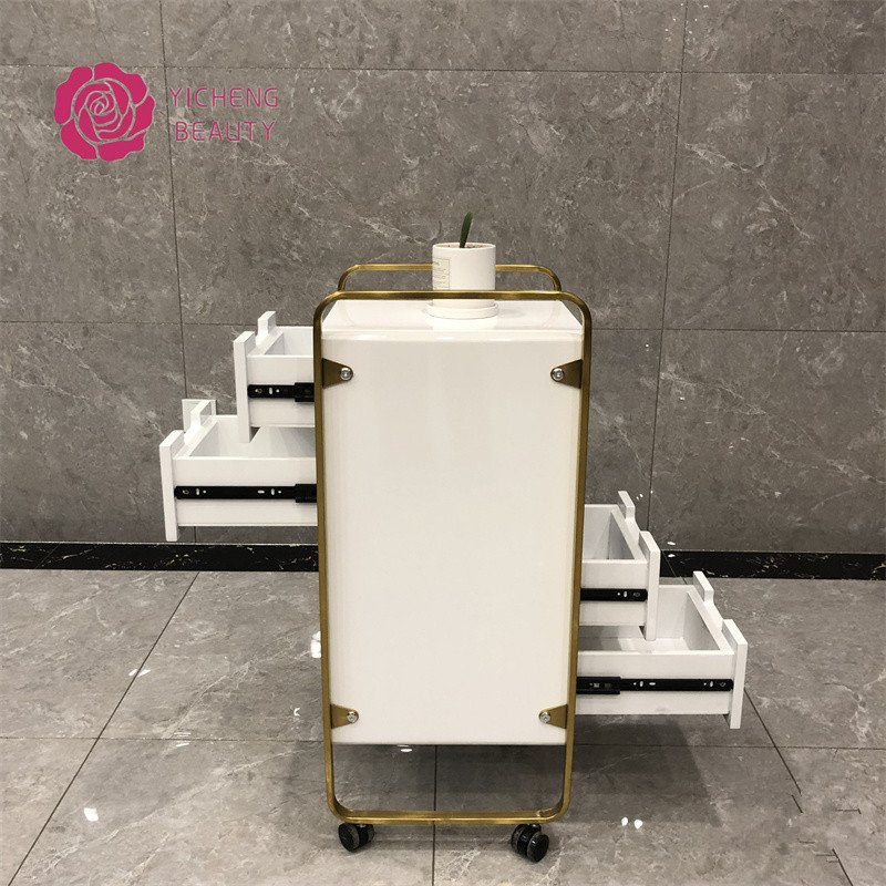 Yicheng Beauty beauty salon tray trolley hair perm dyeing trolley hair salon tool cart barbershop storage with low price