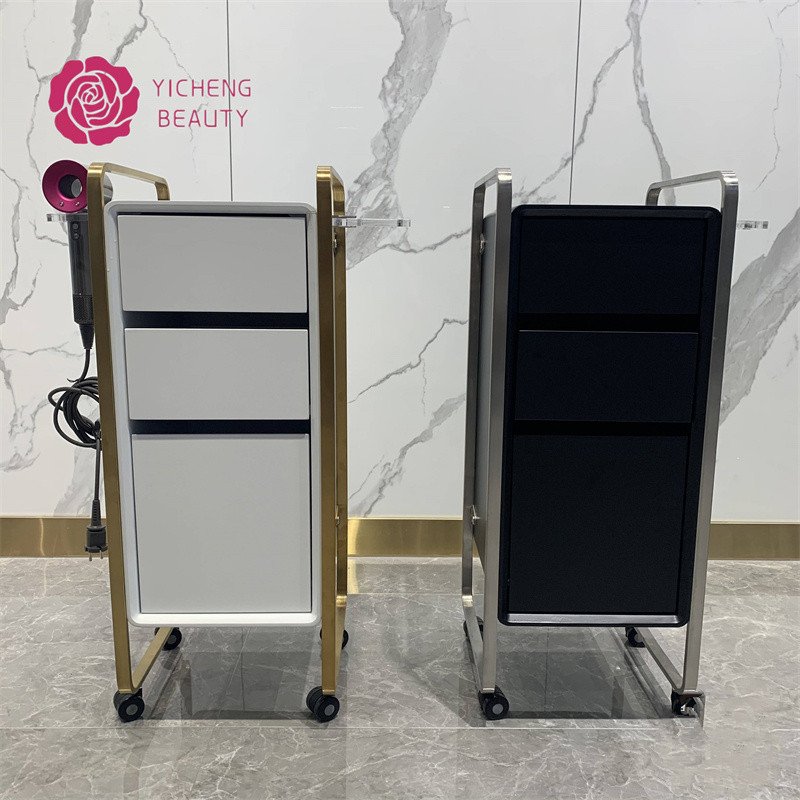 Yicheng Beauty beauty salon tray trolley hair perm dyeing trolley hair salon tool cart barbershop storage with low price
