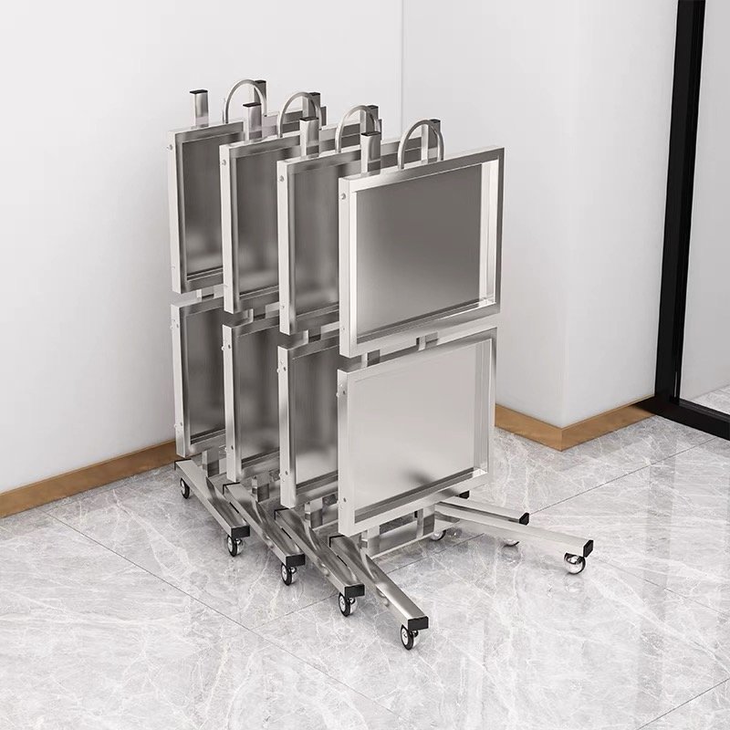 Luxury Barber salon shop Stainless steel hairdressing tool foldable Hair Beauty Salon Trolley