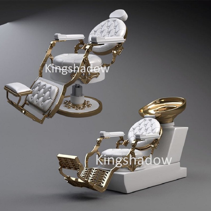 Barber shop equipment supplies saloon furniture package shampoo+chair station barber chair
