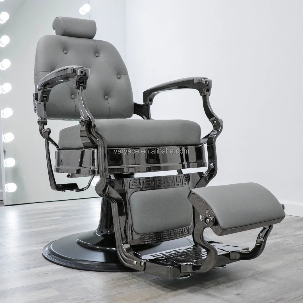 Salon barber shop equipment antique hair cutting chair vintage shaving reclining barber chair