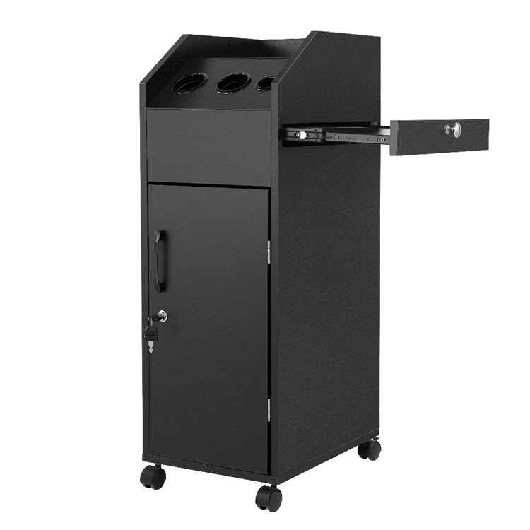 Wholesale Price Beauty Salon Trolley Black Salon Trolley Hairdressing Cart Hairdressing Salon Furniture