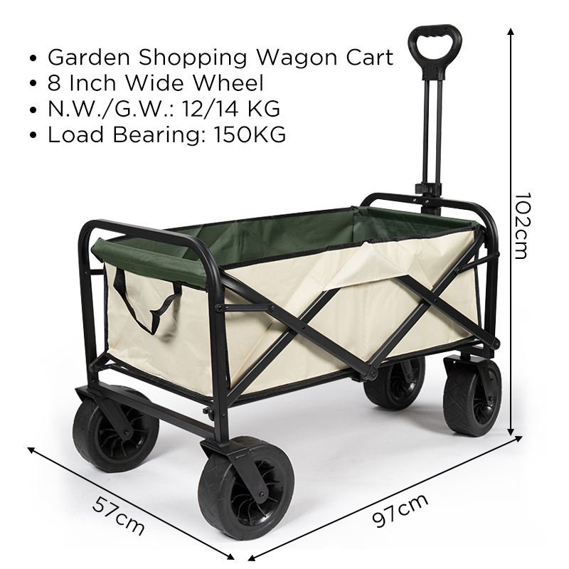 LYC-18 Outdoor Garden Park Picnic Beach Foldable Portable Hand Push Folding Wagon Folding Trolley