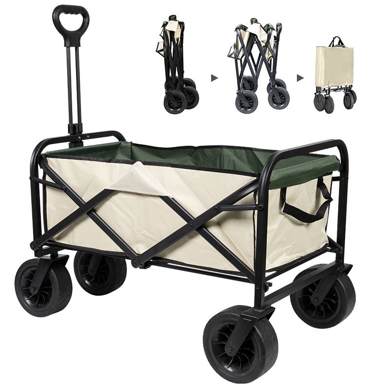 LYC-18 Outdoor Garden Park Picnic Beach Foldable Portable Hand Push Folding Wagon Folding Trolley