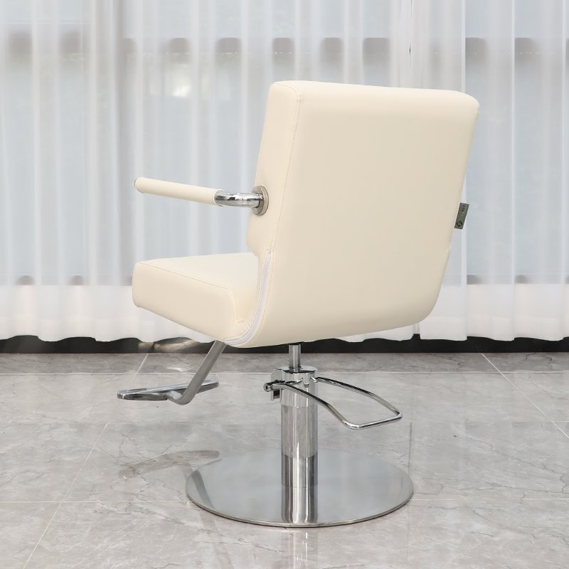 BOJUE Barber Chairs For Sale Beauty Salon Hairdressing Chair Stainless Steel Salon Equipment PU Leather Barbershop Furniture