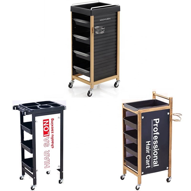 Great Foshan Factory Hot Sale Hair Salon Working Trolley