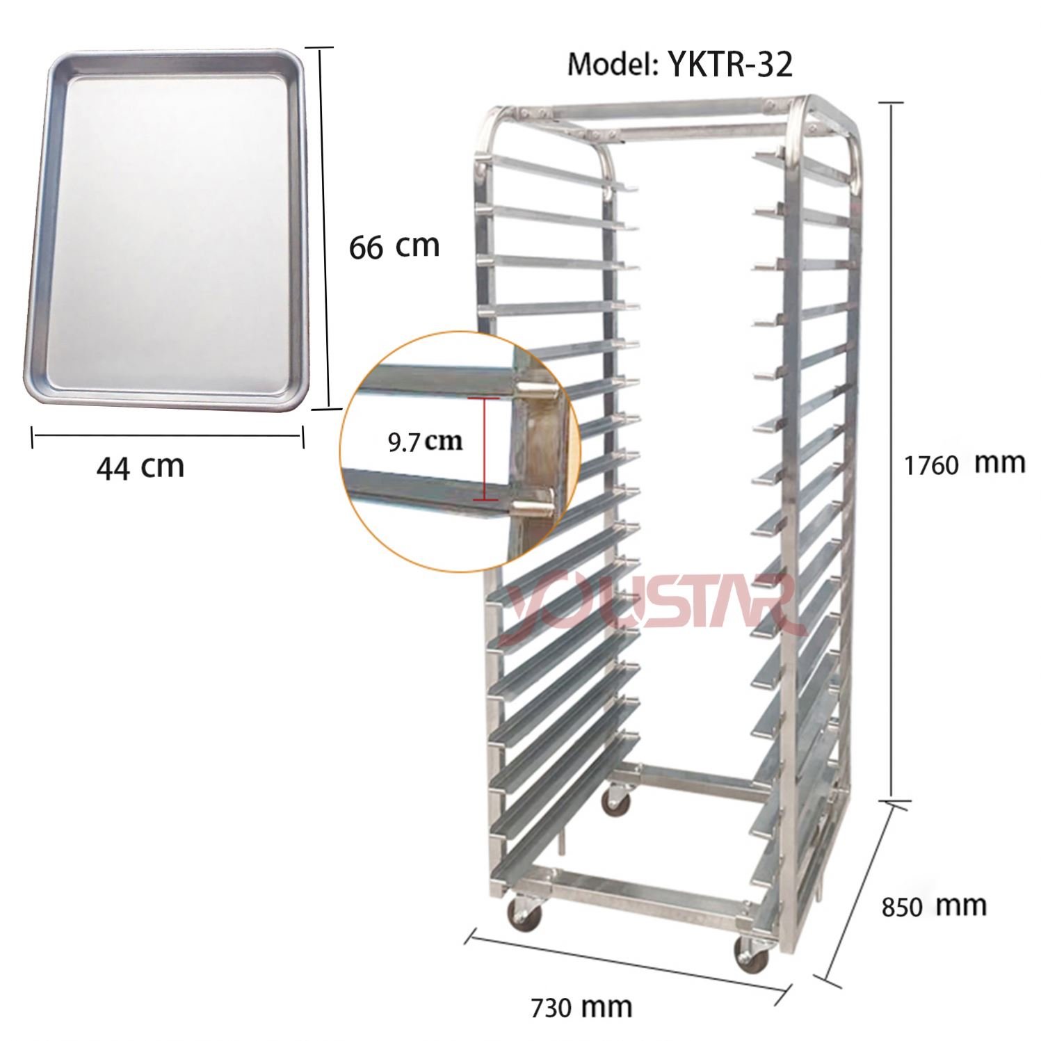 Modern Novel Design Factory Price Salon Tray Trolley