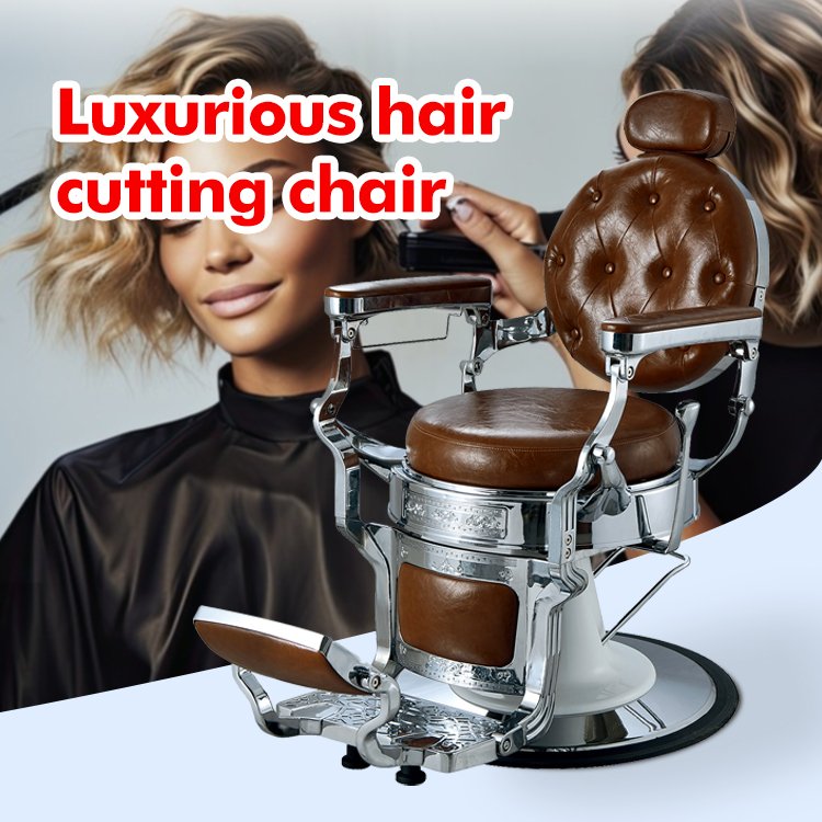 Elegant Durable Classic Barber Chairs wholesale vintage luxury salon equipment men's barber chairs