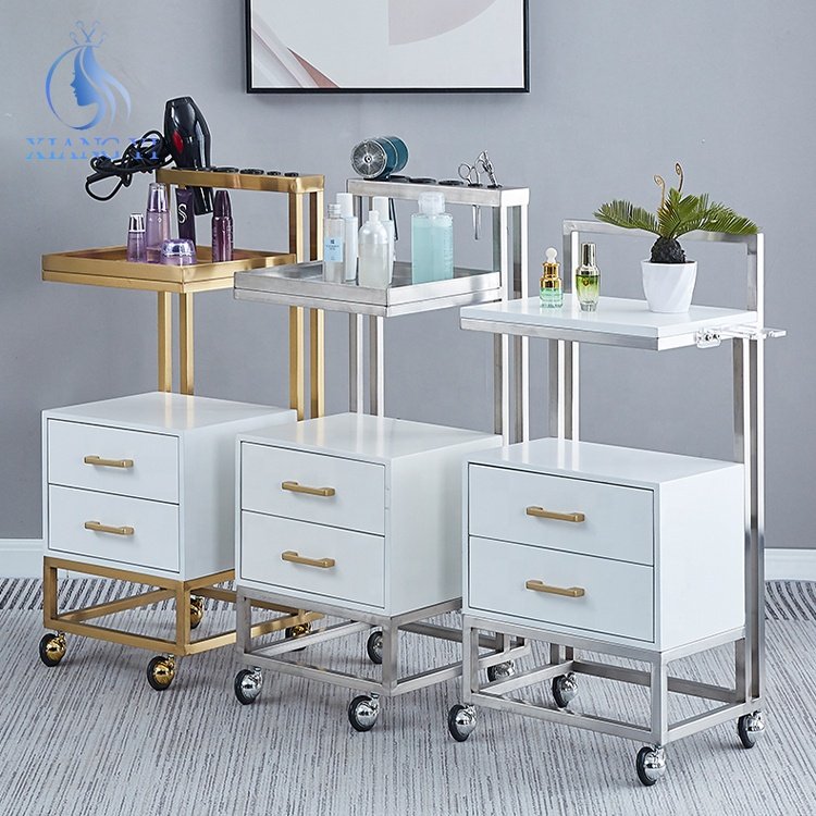 Beauty hair salon furniture barber Storage cart head spa equipment hairdressing trolley