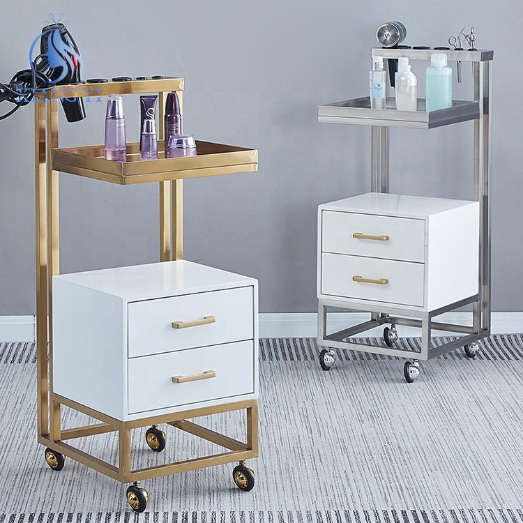 Beauty hair salon furniture barber Storage cart head spa equipment hairdressing trolley