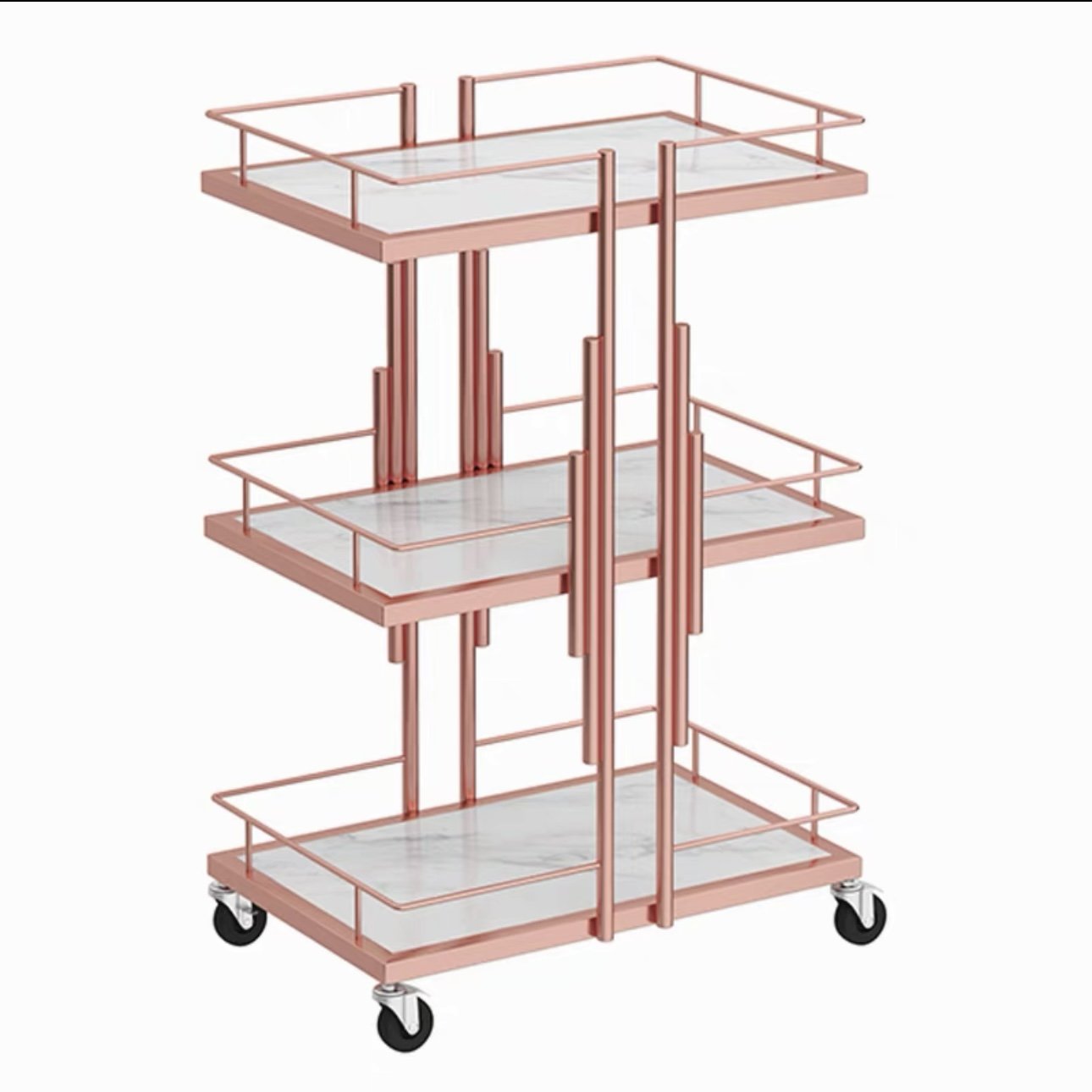 Salon Station Beautician Assistant Trolley Esthetician Cart With Wheels For Hairdressing Barbershop