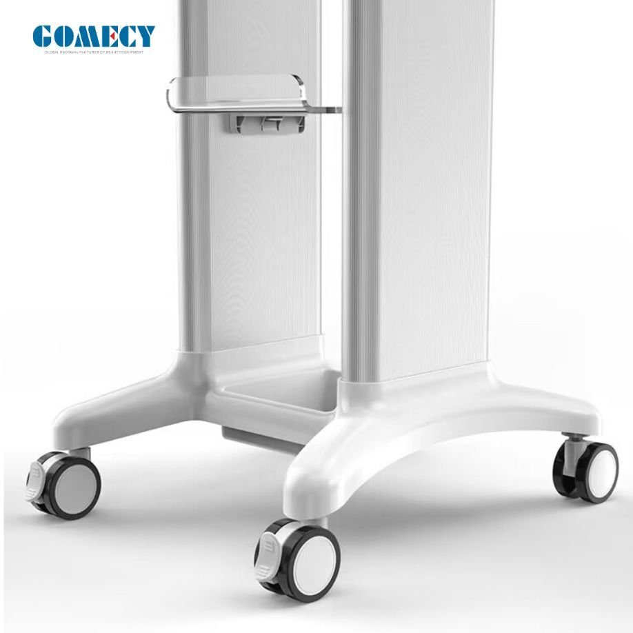 2024 High Quality Customization Assembled Rolling Trolley Stand Mobile Holder Tray for RF Cavitation IPL Laser Spa Treatments