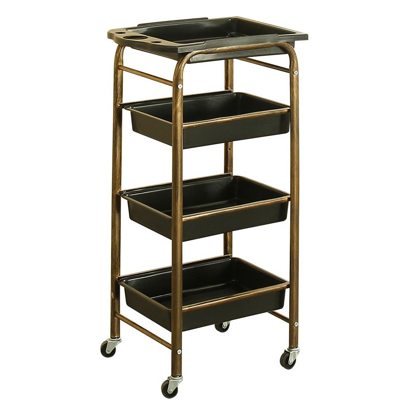 Hairdressing tool car beauty trolley hair salon perm dyeing barber shop special small barre car multi-functional shelf cabinet