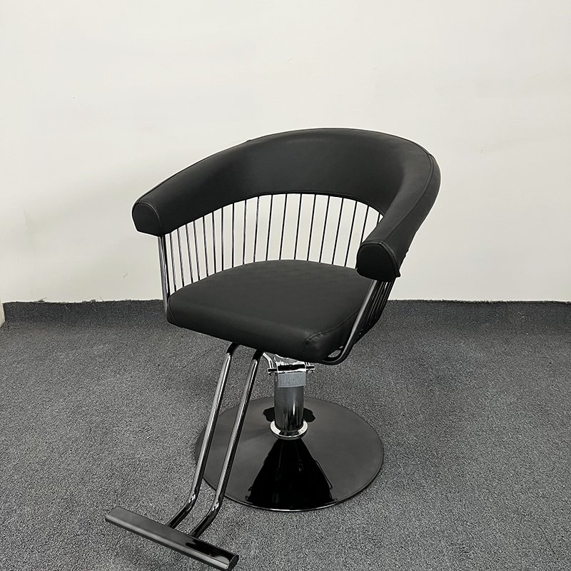 Newest High Quality Titanium black Salon Chairs And Furniture Luxury Barber Shop Chair Heavy Duty Hydraulic Hairdressing Chair