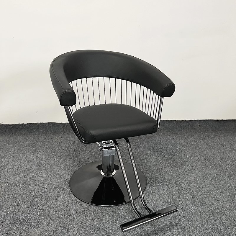 Newest High Quality Titanium black Salon Chairs And Furniture Luxury Barber Shop Chair Heavy Duty Hydraulic Hairdressing Chair