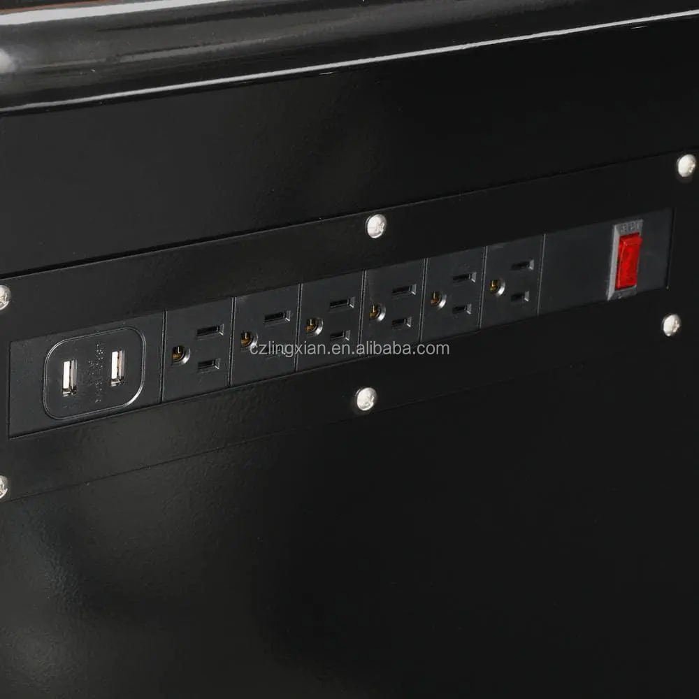 72"x24" 18-Drawer Tool Chest W/ Wood Top Gloss Black Mobile Workbench Tool Cabinet With Drawers For Hairdressers